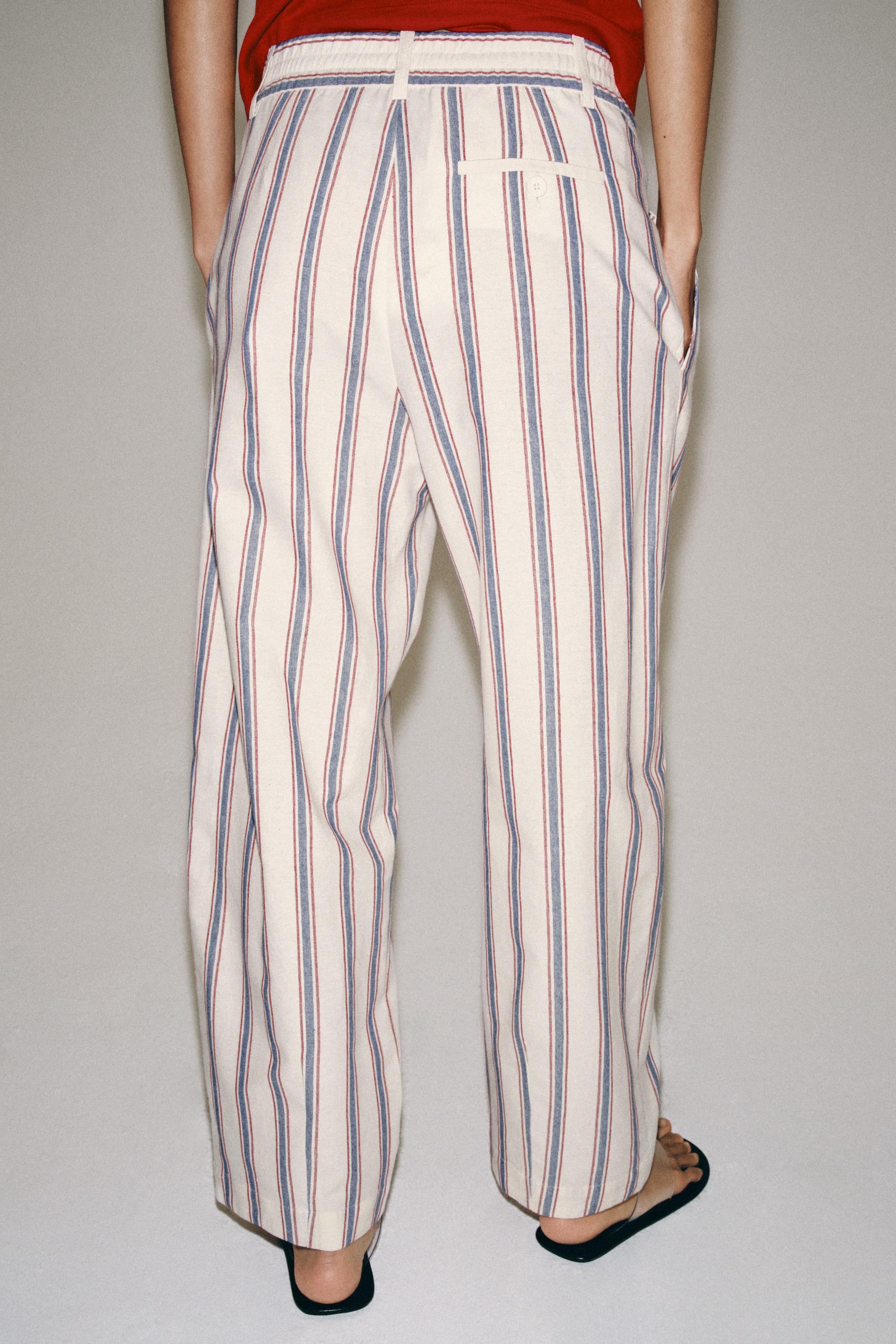ZW COLLECTION STRIPED BALLOON PANTS